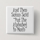 Und dann sagte Satan… Button (Vorderseite)