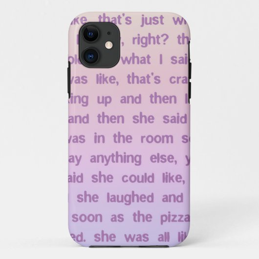 Und dann sagte sie Case-Mate iPhone hülle (Rückseite)