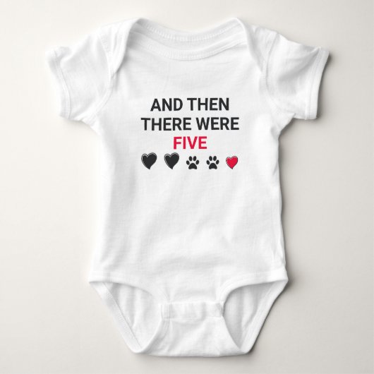 Und dann waren es fünf baby strampler (Vorderseite)