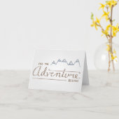 Und das Abenteuer fängt Mitteilungskarten an (Gelbe Blume)