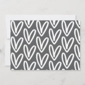 Und das Baby macht drei verschiedene Fotos moderne Ankündigung (Rückseite)