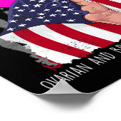 Und das Bewusstsein für Brustkrebs in der amerikan Poster (Ecke)