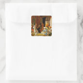 "Und das Gebet des Glaubens wird den Kranken Geret Quadratischer Aufkleber (Tasche)