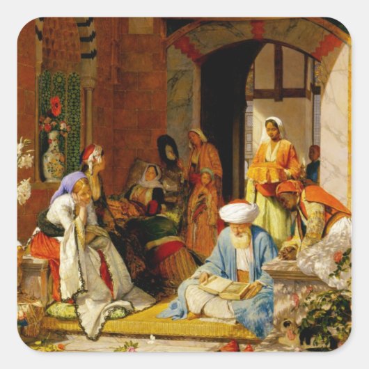 "Und das Gebet des Glaubens wird den Kranken Geret Quadratischer Aufkleber (Vorderseite)