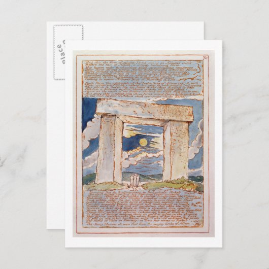 'Und das ist die Form der mächtigen Hand..', Platt Postkarte (Vorne/Hinten)