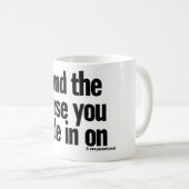 … und das Pferd, die Sie herein an ritten Kaffeetasse (VorderseiteRechts)