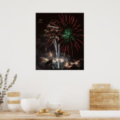 ...und das Rot-, Grün- und Goldglas Poster (Küche)