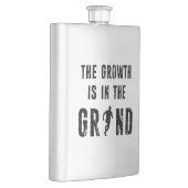 Und das Wachstum ist in Bewegung Flachmann (Rechts)