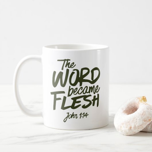 Und das Wort wurde Fleisch 2 Kaffeetasse (Mit Donut)