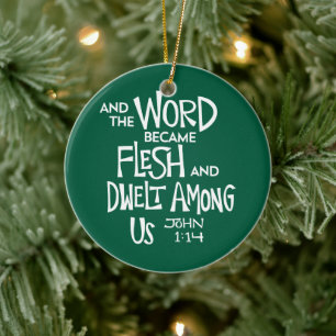 Und das Wort wurde Fleisch 2 Keramik Ornament