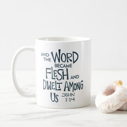 Und das Wort wurde Fleisch Kaffeetasse (Mit Donut)