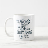 Und das Wort wurde Fleisch Kaffeetasse (Links)