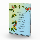 Und der Frieden Gottes, der den Bibelvers übertrif Fotoblock (Rechts)