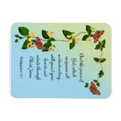 Und der Frieden Gottes, der den Bibelvers übertrif Magnet (Horizontal)