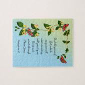 Und der Frieden Gottes, der den Bibelvers übertrif Puzzle (Horizontal)