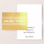 Und der Gewinner ist: Goldenes Ticket Folienkarte (Anzeige)