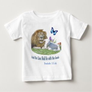 Und der Löwe wird beim Lamm liegen Baby T-shirt
