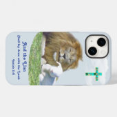 Und der Löwe wird beim Lamm liegen Case-Mate iPhone Hülle (Rückseite (Horizontal))