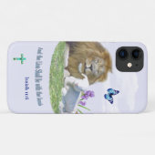 Und der Löwe wird beim Lamm liegen Case-Mate iPhone Hülle (Rückseite (Horizontal))