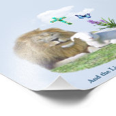 Und der Löwe wird beim Lamm liegen Fotodruck (Ecke)