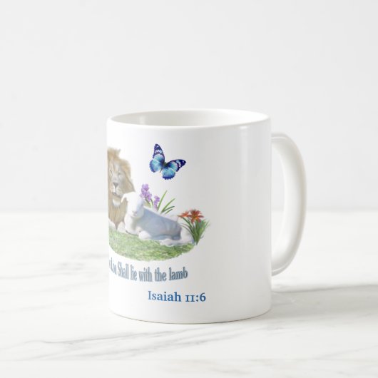 Und der Löwe wird beim Lamm liegen Kaffeetasse (VorderseiteRechts)