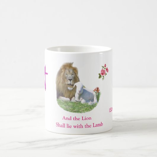 Und der Löwe wird beim Lamm liegen Kaffeetasse (Mittel)
