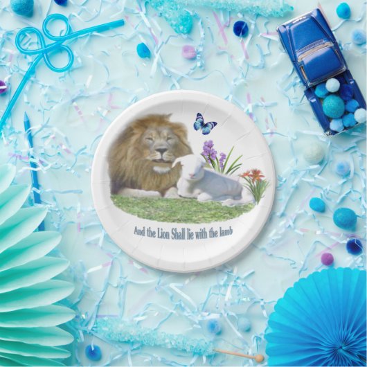 Und der Löwe wird beim Lamm liegen Pappteller (Party)