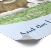 Und der Löwe wird beim Lamm liegen Poster (Ecke)