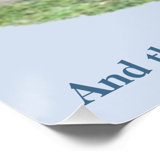 Und der Löwe wird beim Lamm liegen Poster (Ecke)