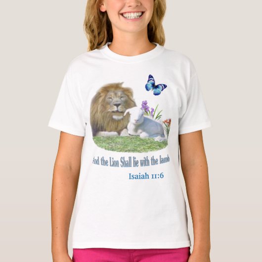 Und der Löwe wird mit dem Lamm liegen T-Shirt (Vorderseite)