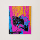 Und der Puck hält hier an! - Eishockey Goalie Puzzle (Vertikal)