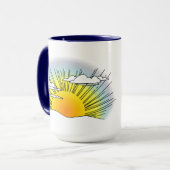 Und der Sun steigt Tasse (Vorderseite Links)