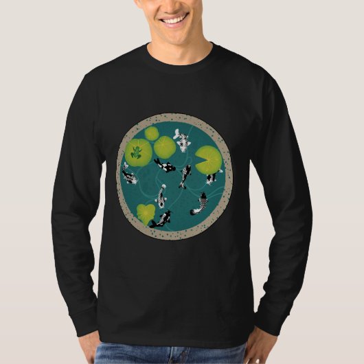 Und der White Koi Fish Pond T-Shirt (Vorderseite)