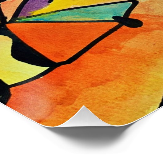 Und der Windstoß Poster (Ecke)