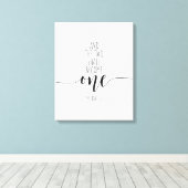 Und die beiden werden eins, die Ephesianer 5:31 Leinwanddruck (Insitu (Holzboden))