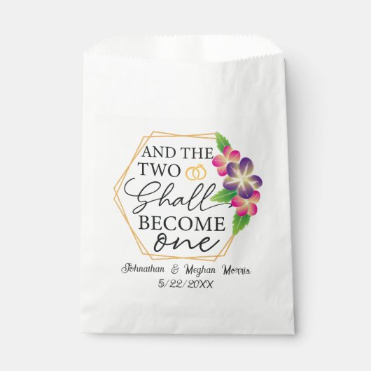 Und die beiden werden zu einer einzigen Vertragspa Geschenktütchen (Vorderseite)