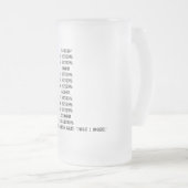 Und die Bier-Götter sagten "gerade 1 mehr" Stein Mattglas Bierglas (VorderseiteRechts)