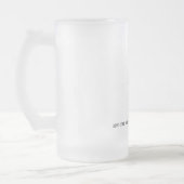 Und die Bier-Götter sagten "gerade 1 mehr" Stein Mattglas Bierglas (Links)