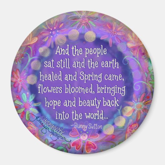 "Und die Leute saßen still" Inspirivity Magnet (Vorne)