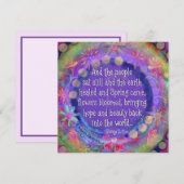 "Und die Leute saßen still" Inspirivity Mitteilungskarte (Vorne/Hinten)