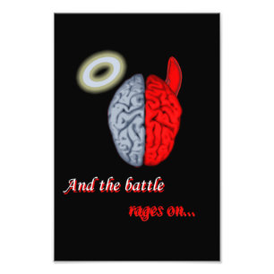 Und die Schlacht wütet (Gut gegen Böse) Fotodruck