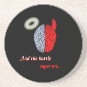 Und die Schlacht wütet (Gut gegen Böse) Getränkeuntersetzer