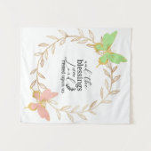 Und die Segnungen des Herrn ruhten auf uns Wandteppich (Vorderseite (Horizontal))