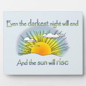 Und die Sonne wird aufsteigen Fotoplatte (Vorderseite)