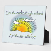 Und die Sonne wird aufsteigen Fotoplatte (Seite)