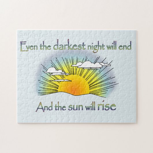 Und die Sonne wird aufsteigen Puzzle (Horizontal)