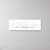 Und die Strümpfe hangen Personalisierten Weihnacht Leinwanddruck (Vorderseite)