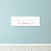 Und die Strümpfe hangen Personalisierten Weihnacht Leinwanddruck (Insitu (Holzboden))