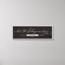 Und die Strümpfe hing - Große Weihnachtsbaum Leinwanddruck