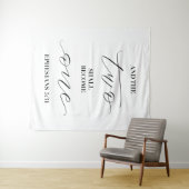 und die zwei werden ein - Hochzeit Wandteppich (Beispiel (Horizontal))